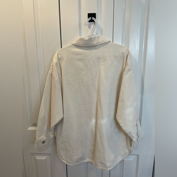 white cream dex jean jacket - Picture 5 of 8